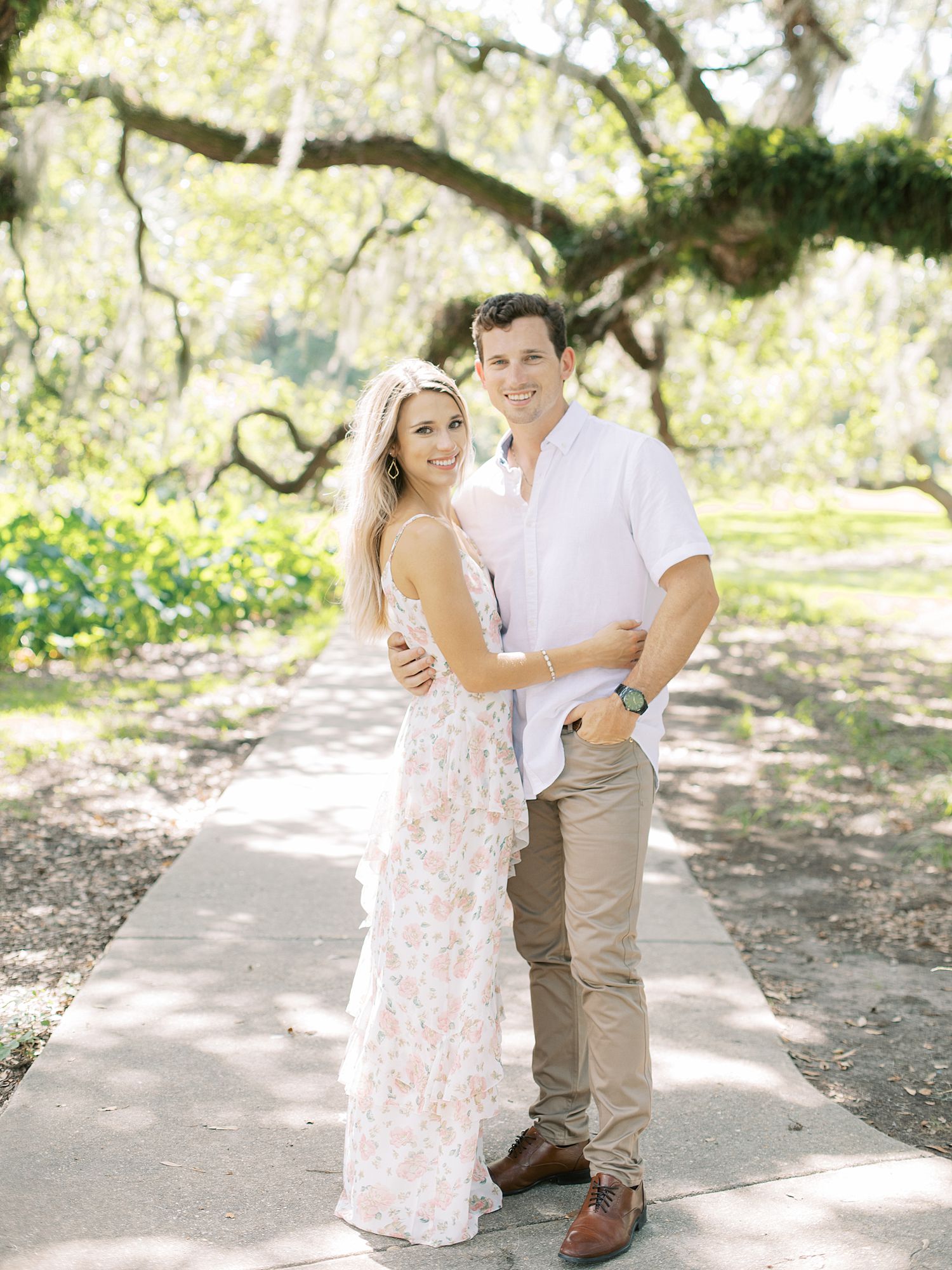 New Orleans City Park engagement photography