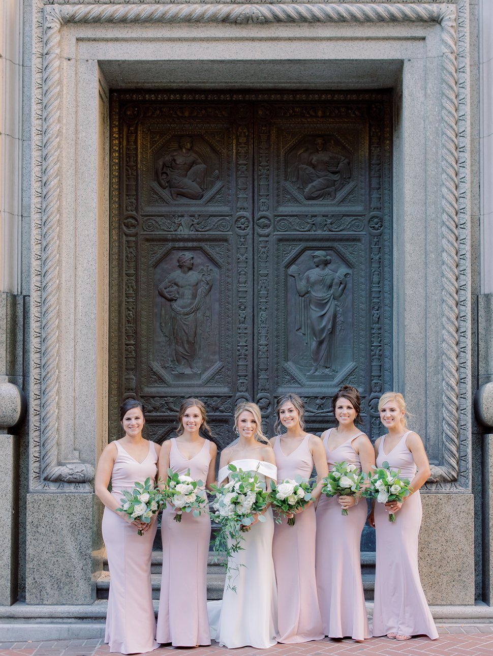bride and bridesmaids new orleans wedding photographer