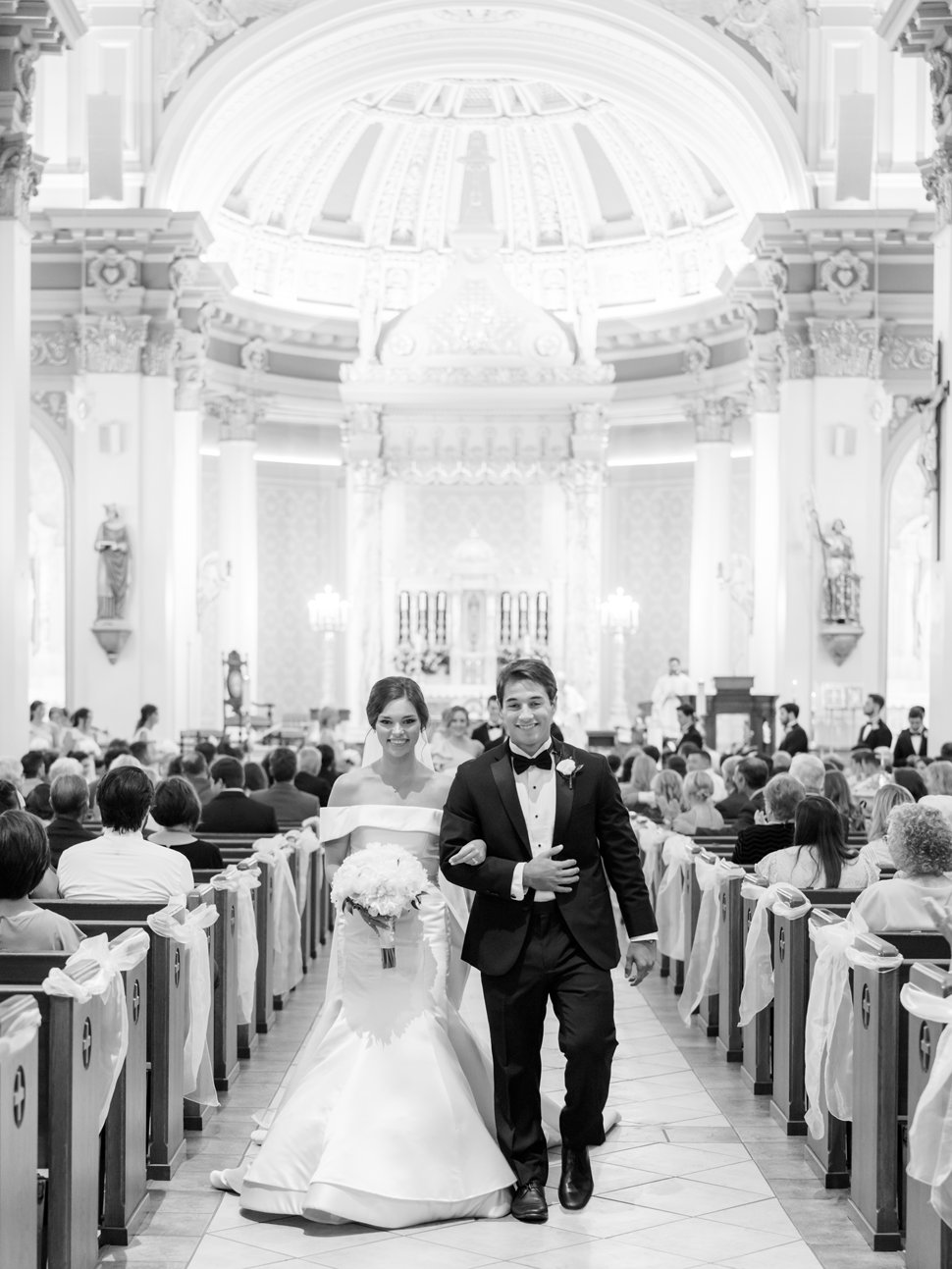 bride & groom st joseph co cathedral thibodaux wedding photographer